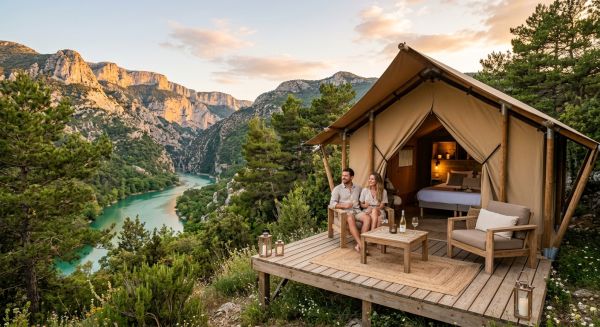 Verleihen Sie Ihrem Urlaub glanz mit camping in der verdonschlucht